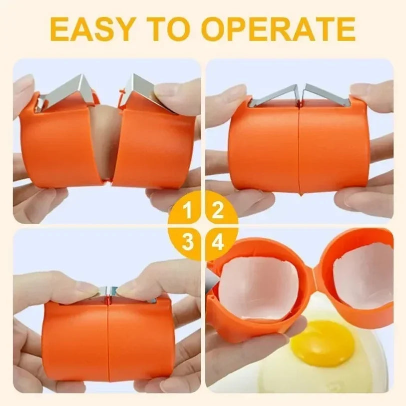 Manual Egg Shell Opener & Separator | Non-Stick Kitchen Tool