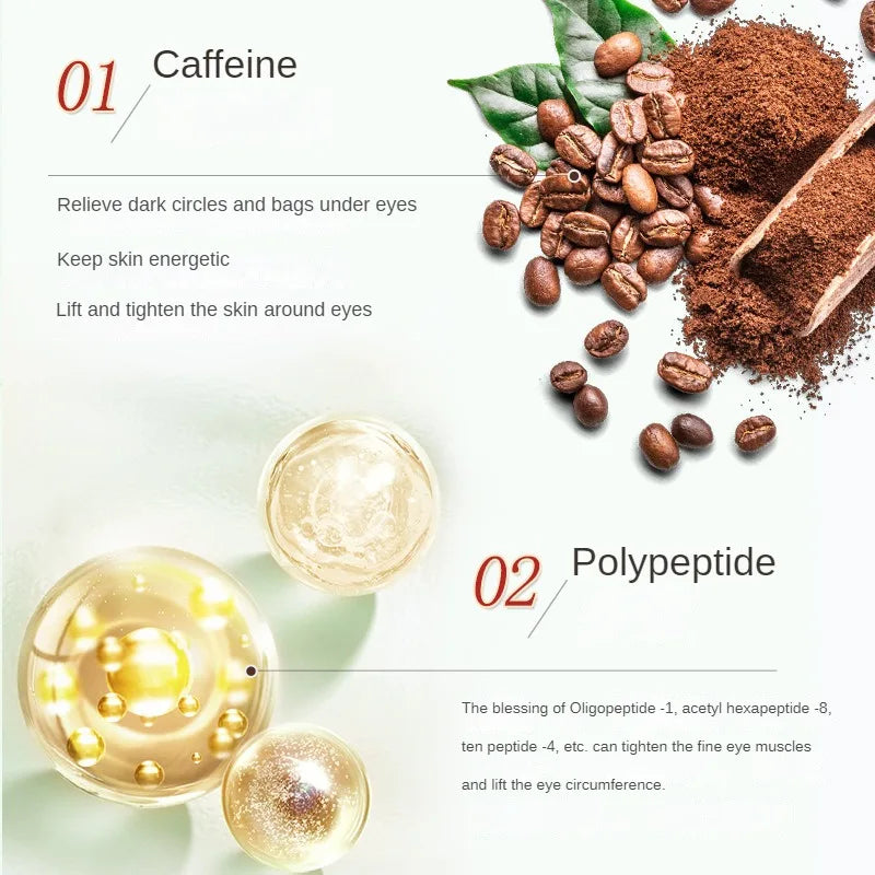2Pcs Cordyceps Sinensis Repair Eye Cream Firming Eye Cream Vitality Cream Lifting Moisturizing Remove Puffiness Dark Circles Peaceful Pleasures Health and Wellness