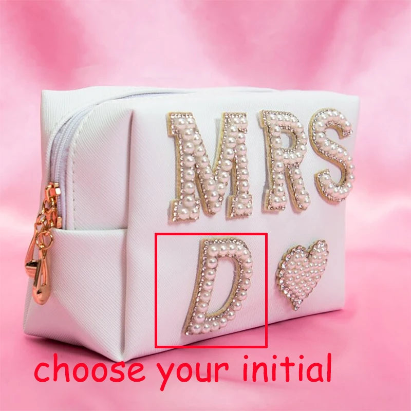 Custom Initial Mrs Pearl Jewelry Box | Bridal Wedding Gift