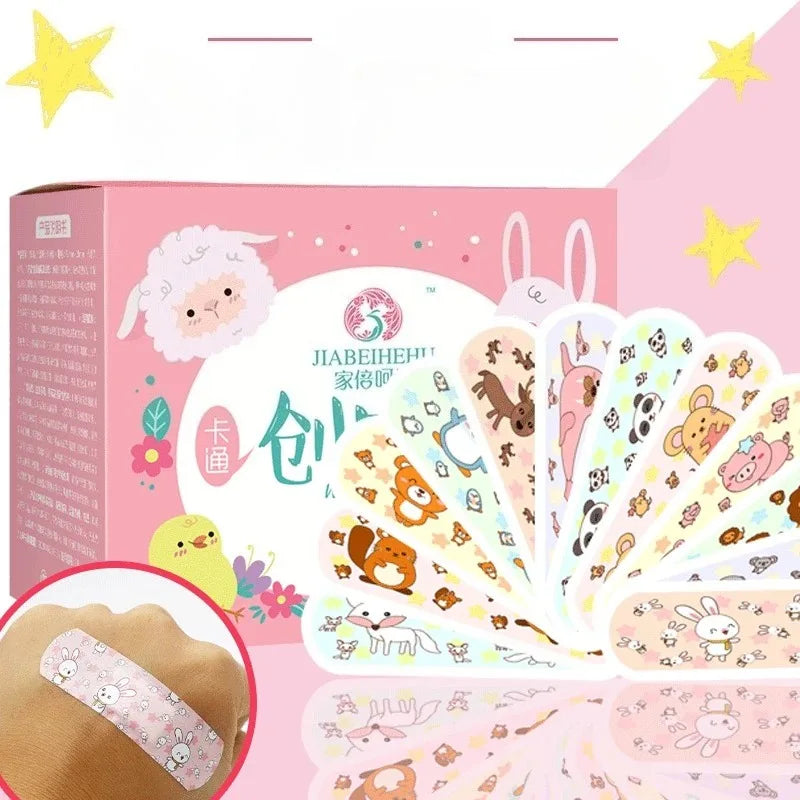 120pc Cartoon Waterproof Bandages for Kids | First Aid Plasters