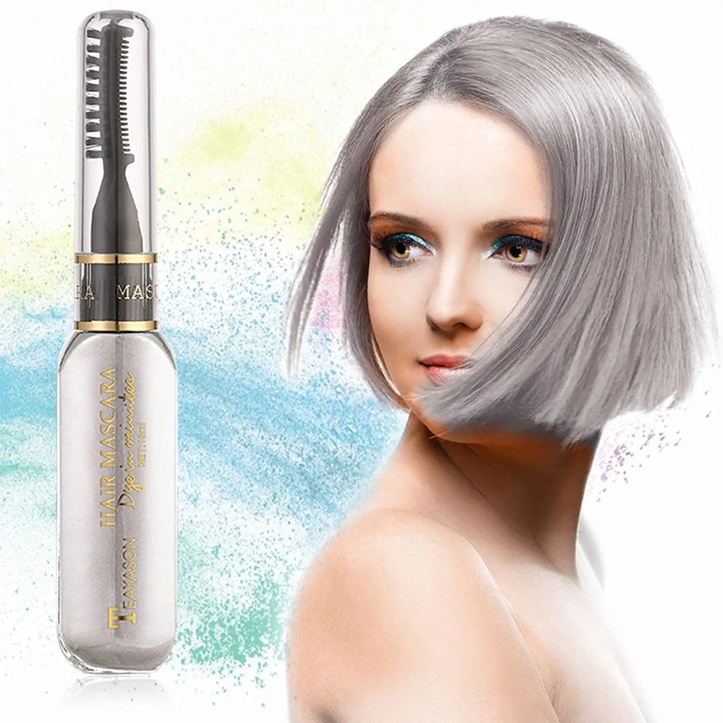 13 Colors Disposable Hair Dye Temporary Hair Mascara Instantly Hair Color Diy Great Gift Casual Party Stage Performance Decor Peaceful Pleasures Health and Wellness White One Size