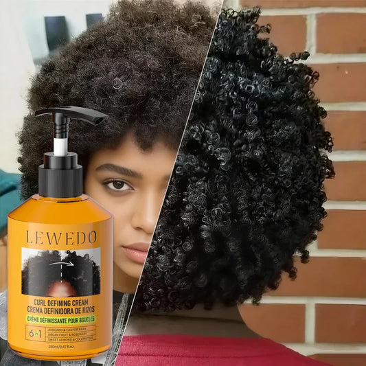 LEWEDO 280ml Black Castor Oil Curl Defining Styling Cream Curl Defining Cream Oasis Select
