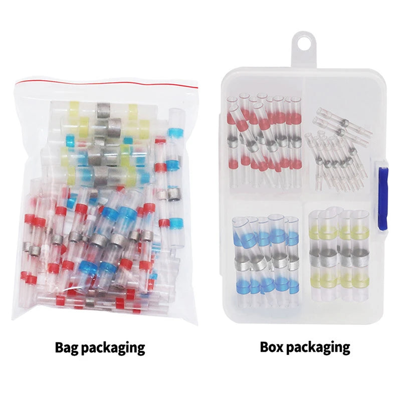 New 50Pcs Shrinkage Solder Sleeve Heat Shrink Tube Kit Heat Shrink Solder Waterproof Seal Wire Splice Connector Wire Connector Peaceful Pleasures Health and Wellness