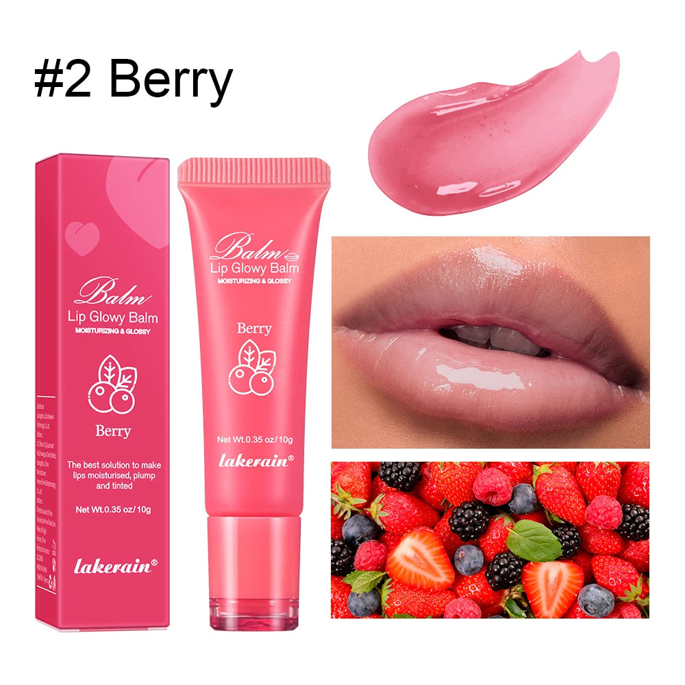 Lakerain Brightening Lip Balm Reduces Lip Lines Lips Moisturizing Hydrating Removing Dead Skin Fruity Moisturizing Lip Balm Peaceful Pleasures Health and Wellness 02 Berry