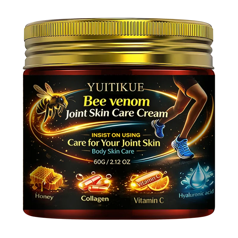 Yuitikue Bee Venom Joint Skin Care Cream, 60g Infused with Collagen, Vitamin C & Hyaluronic Acid for Joint & Body Care Peaceful Pleasures Health and Wellness 1pc 60g