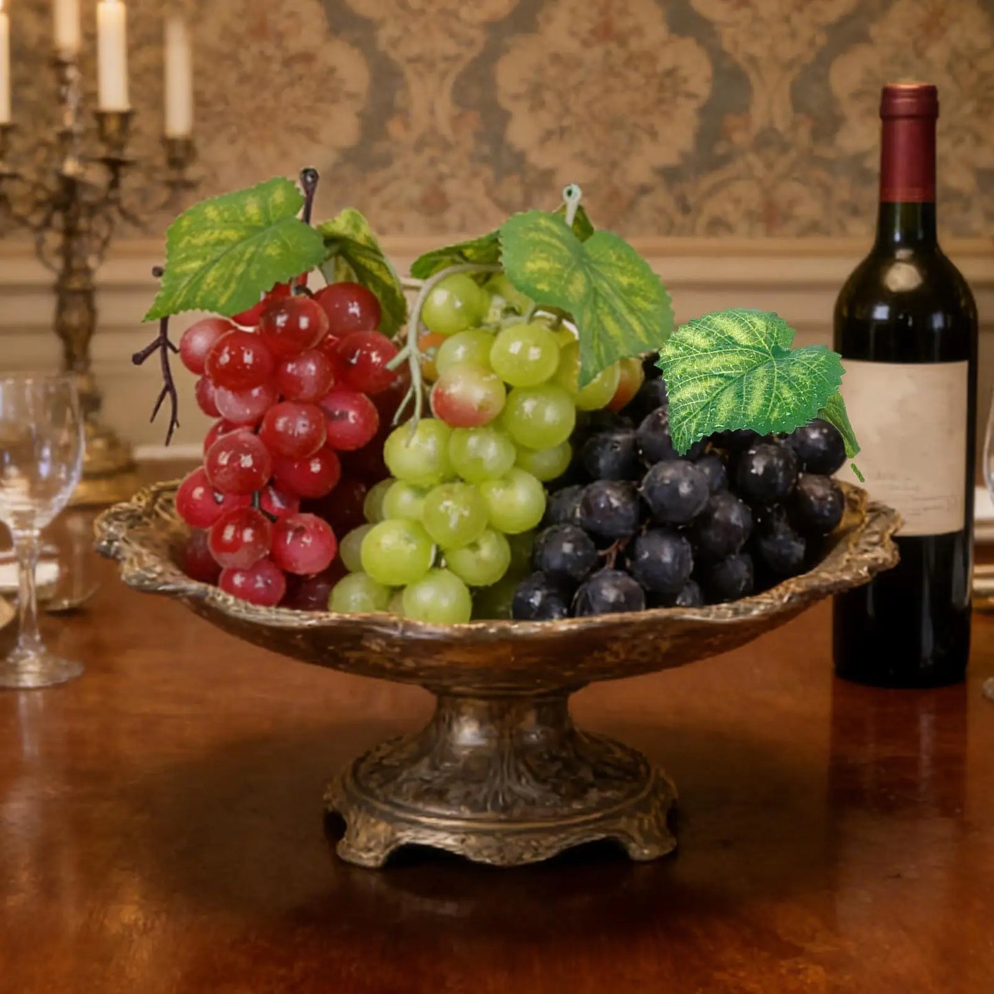 Artificial Grape Bunch – Faux Fruit Decor, Display & Photo Prop