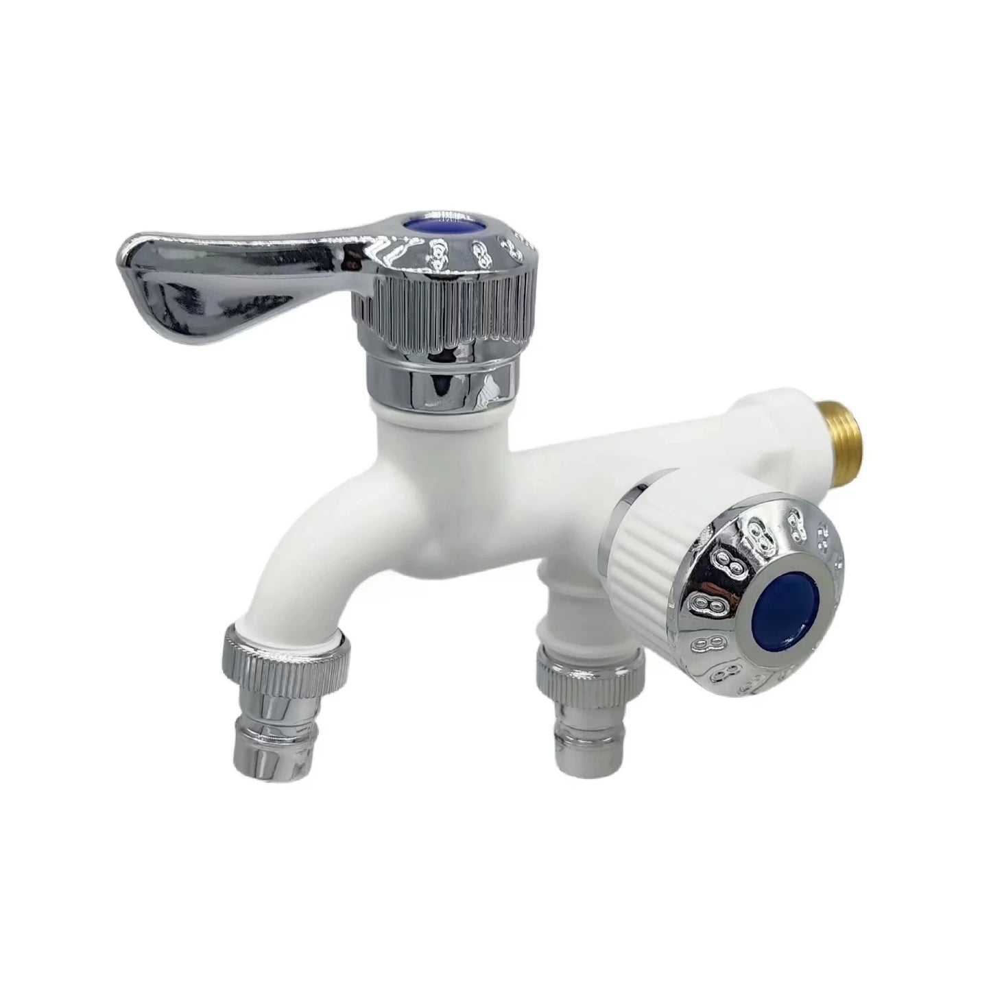 Dual Outlet Faucet Splitter | 1/2" Double Control Water Tap