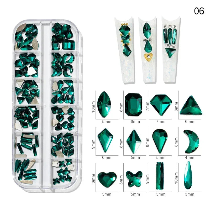 Pearl Rhinestone Nail Gems & Caviar Beads ~500pcs | Nail Art