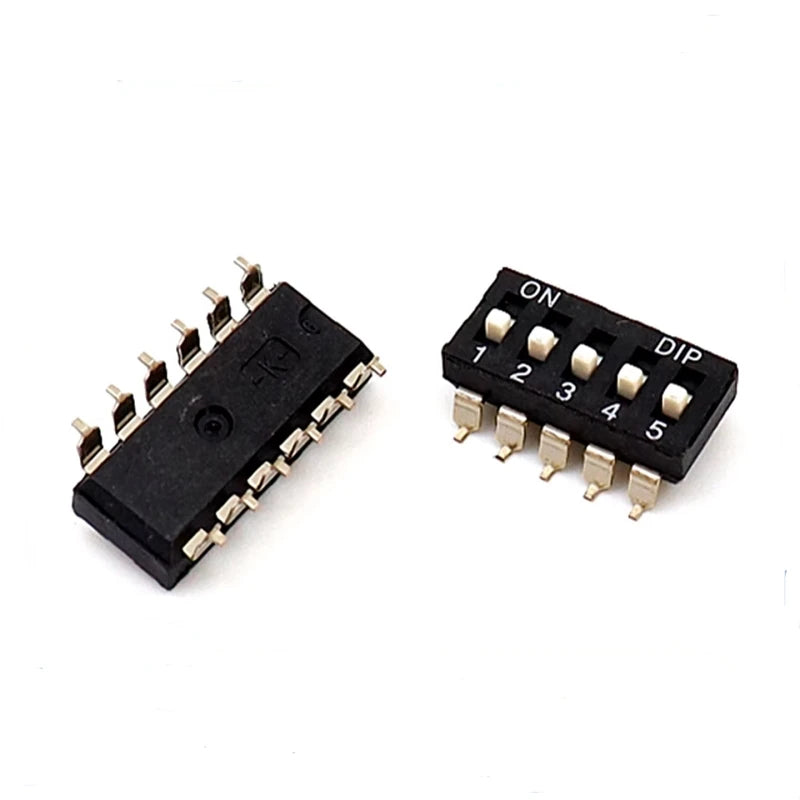 10pcs/lot 2.54 Patch DIP Switch Gold Plated Pin KM-01/2/3/4/5/6/8P/10P 2.54MM SMD Peaceful Pleasures Health and Wellness