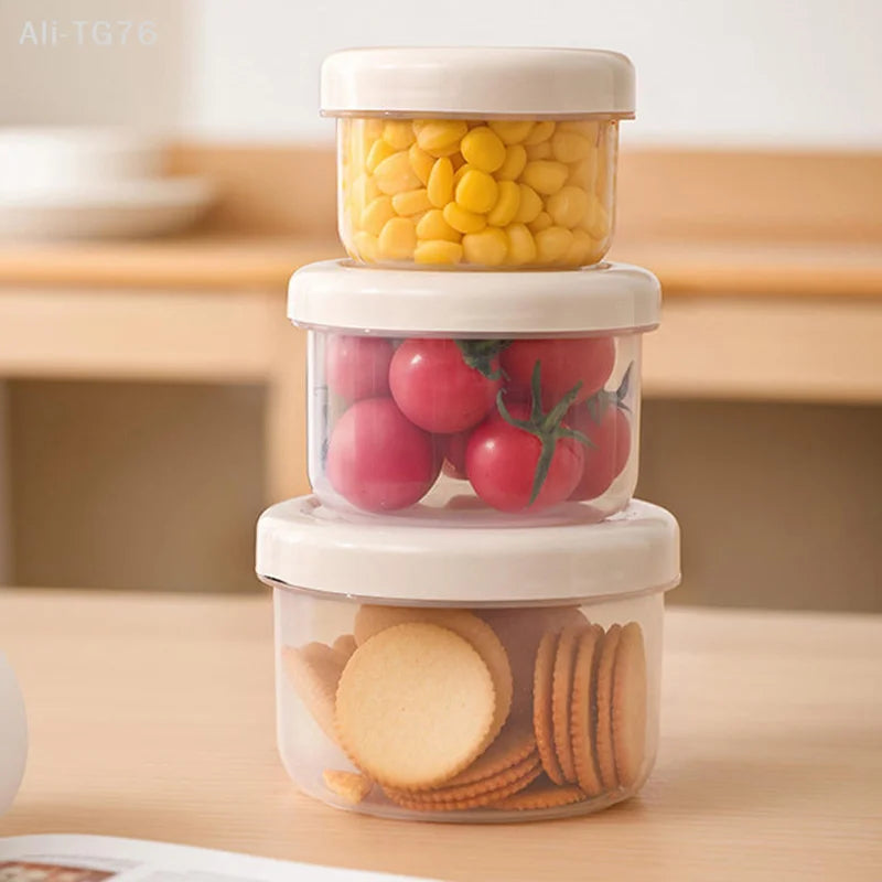 Round Portable Food Storage Container with Lid | Fresh-Keeping