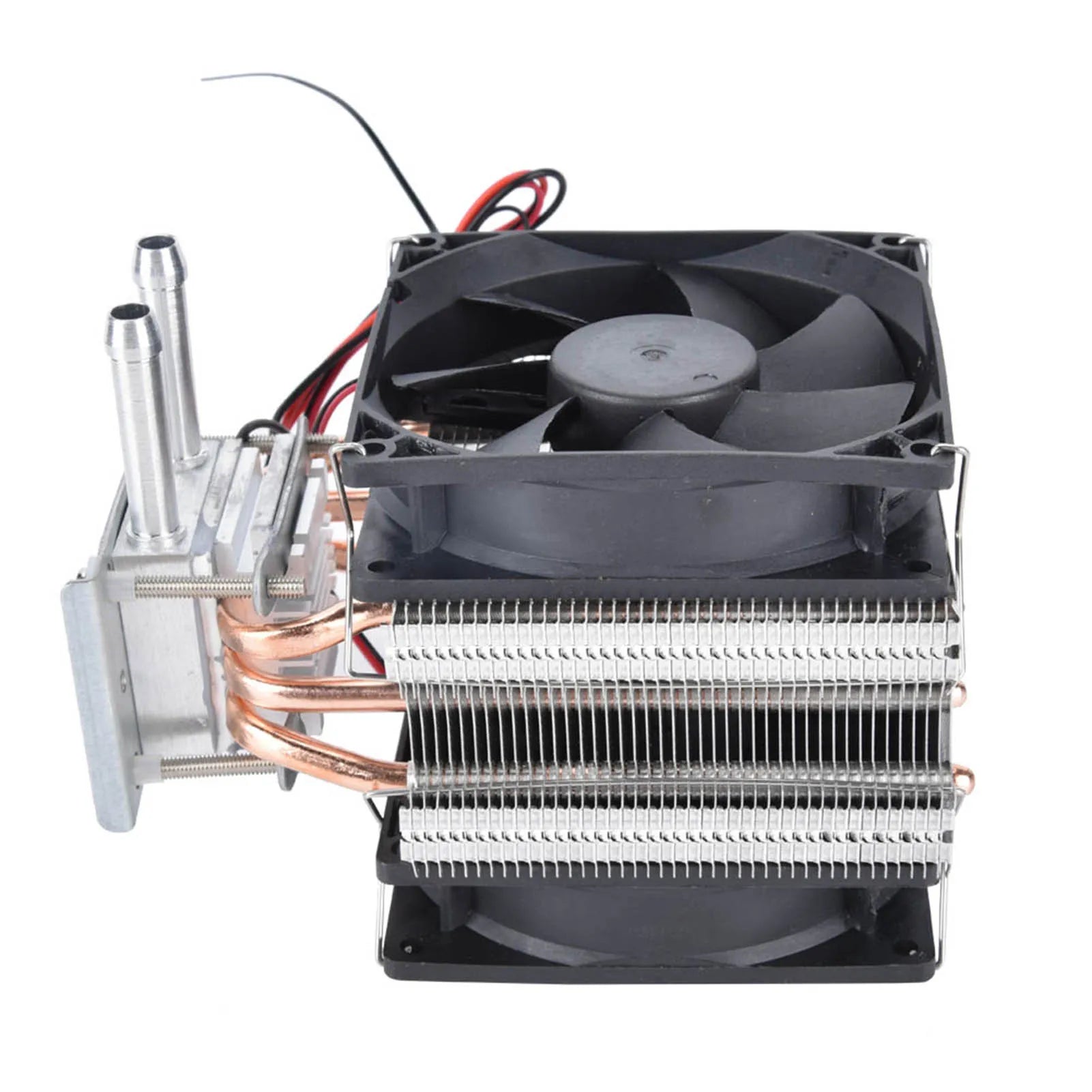 Semiconductor Refrigerator 12V Thermoelectric Peltier Refrigeration DIY Water Cooling System Cooler Device with Fan Peaceful Pleasures Health and Wellness