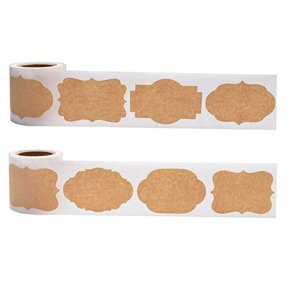 300 Stickers/Rolls/30x50mm Kraft Paper Blank Decorative Stickers Stickers Diy Stickers Baking Packaging Stickers Labels Peaceful Pleasures Health and Wellness