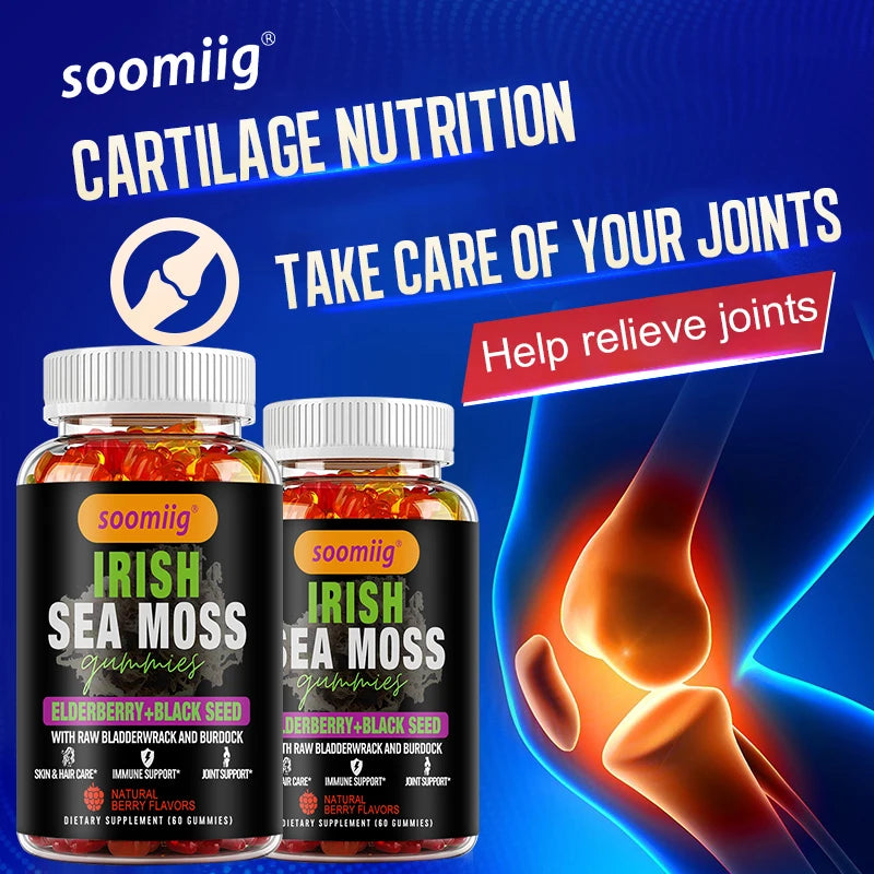 Sea Moss Gummies – Irish Sea Moss, Elderberry & Black Seed
