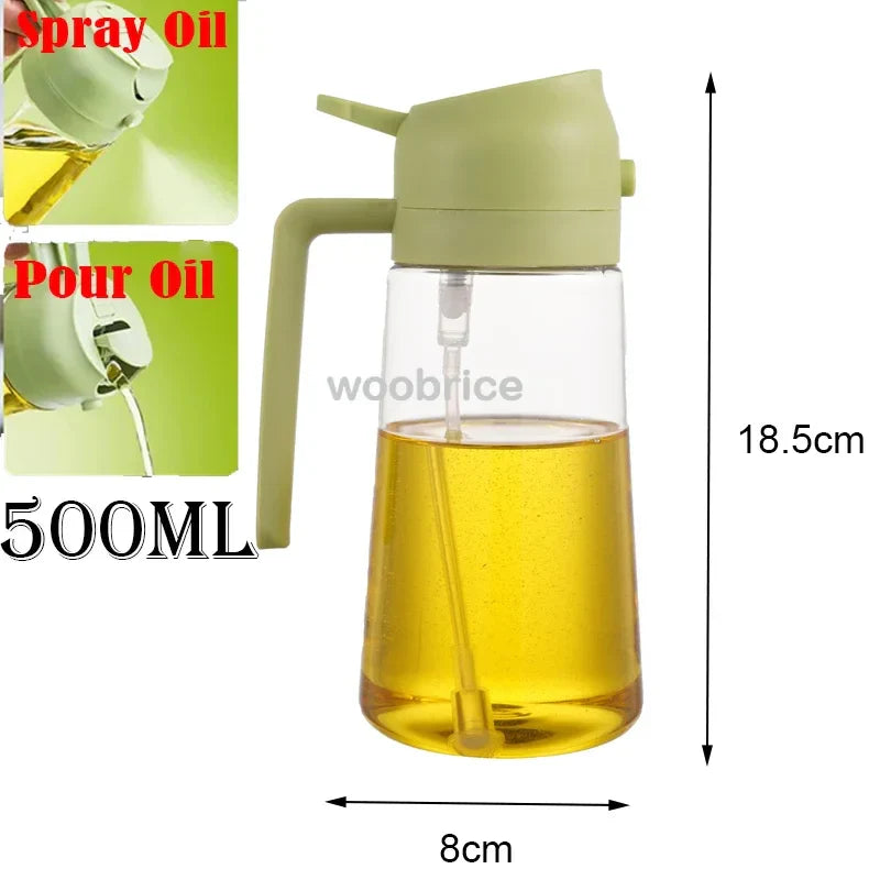 500ml Oil Spray Bottle – Olive Oil Dispenser for Kitchen & BBQ