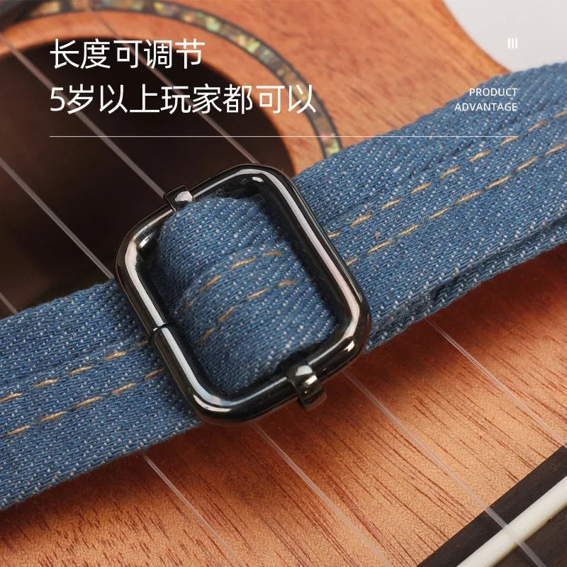 Personalized Denim Ukulelestrap Widened Decompression Ukulele