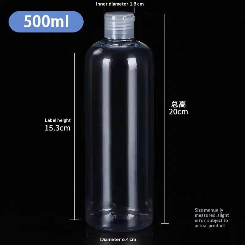 Empty Flip Cap PET Plastic Bottles 5ml–100ml | Travel Atomizer