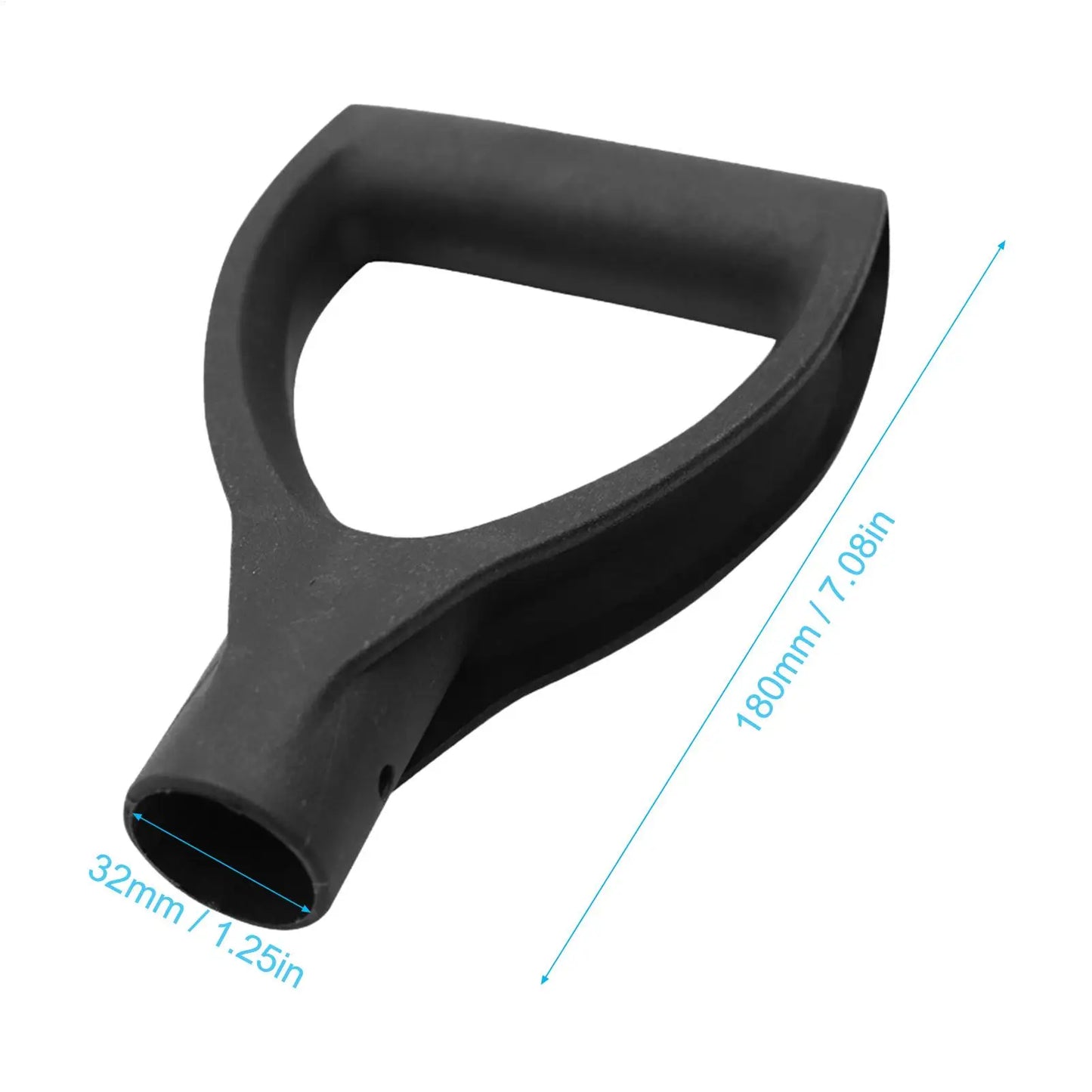 D-Shaped Shovel Handle Grip – PP Replacement for Rakes & Shovels