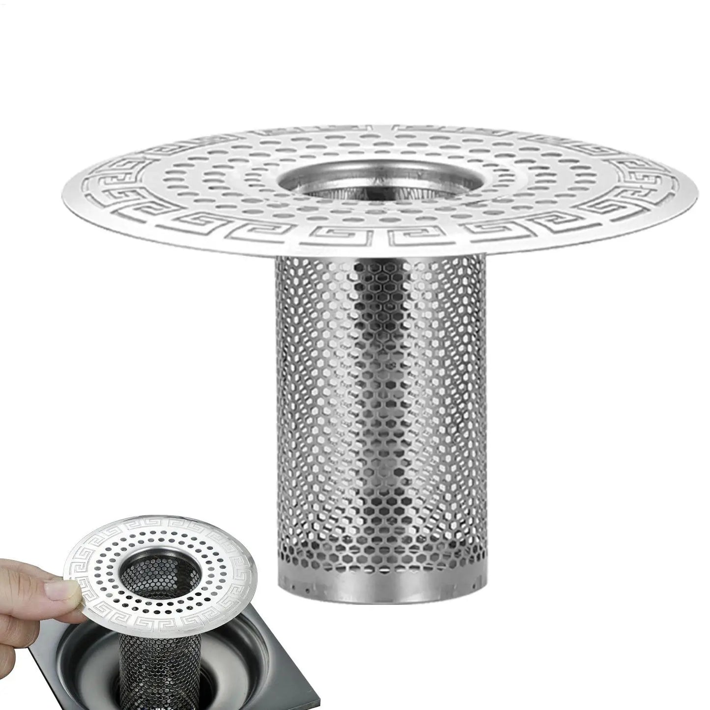Stainless Steel Drain Hair Catcher & Sink Strainer Filter