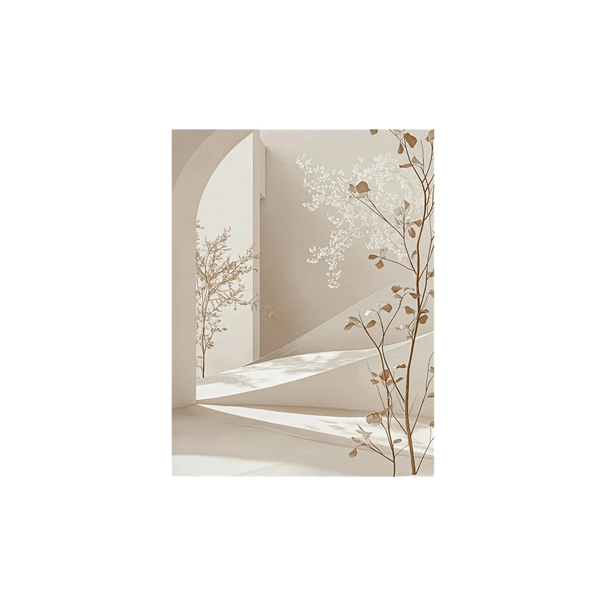 Minimalist Arch Landscape Canvas Print | Bohemian Wall Art