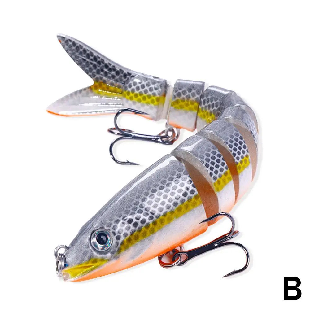 Multi Jointed Fishing Lure for Freshwater and Saltwater Peaceful Pleasures Health and Wellness B