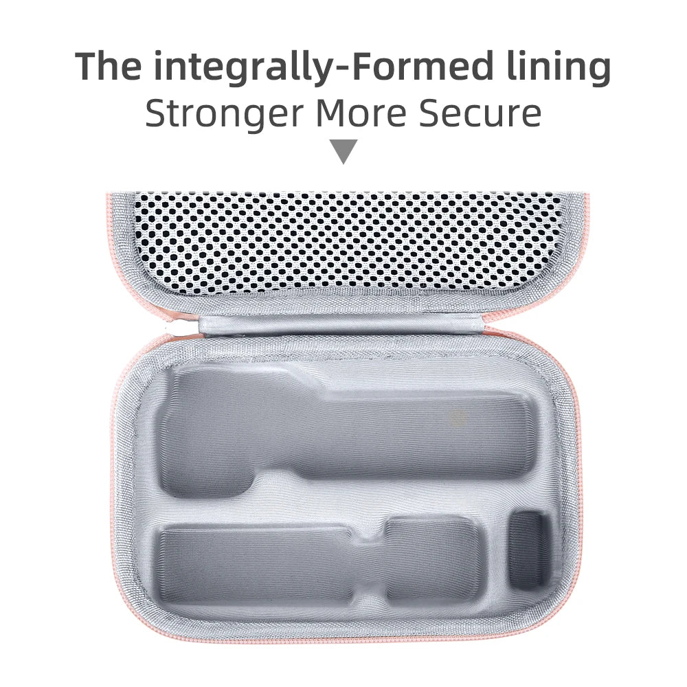 Double‑Layer Webbing Handle For DJI Osmo Pocket 4 Hard Case Shockproof Portable PU Travel Carrying Bag For Gimbal Set Accessory Peaceful Pleasures Health and Wellness