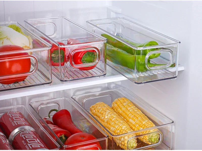 Transparent Refrigerator Storage Box Vegetable Fruit Organizer Fridge Clear Container for Kitchen Food Drinks Storage 2030 Peaceful Pleasures Health and Wellness