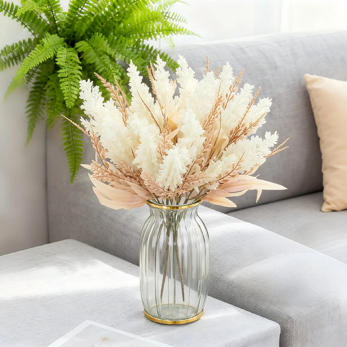 Artificial Silk Reed Stems | Wedding & Home Décor – 38cm
