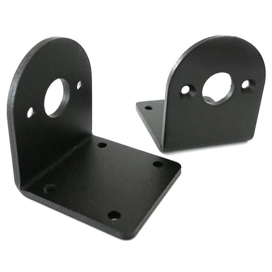 New Motor Bracket 550/545/555 DC Motor Black L Shape Aluminum Alloy Fixed Support Mounting Bracket Peaceful Pleasures Health and Wellness