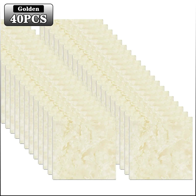 Marble Peel & Stick Floor Tiles – Self-Adhesive PVC 10–40 Pcs