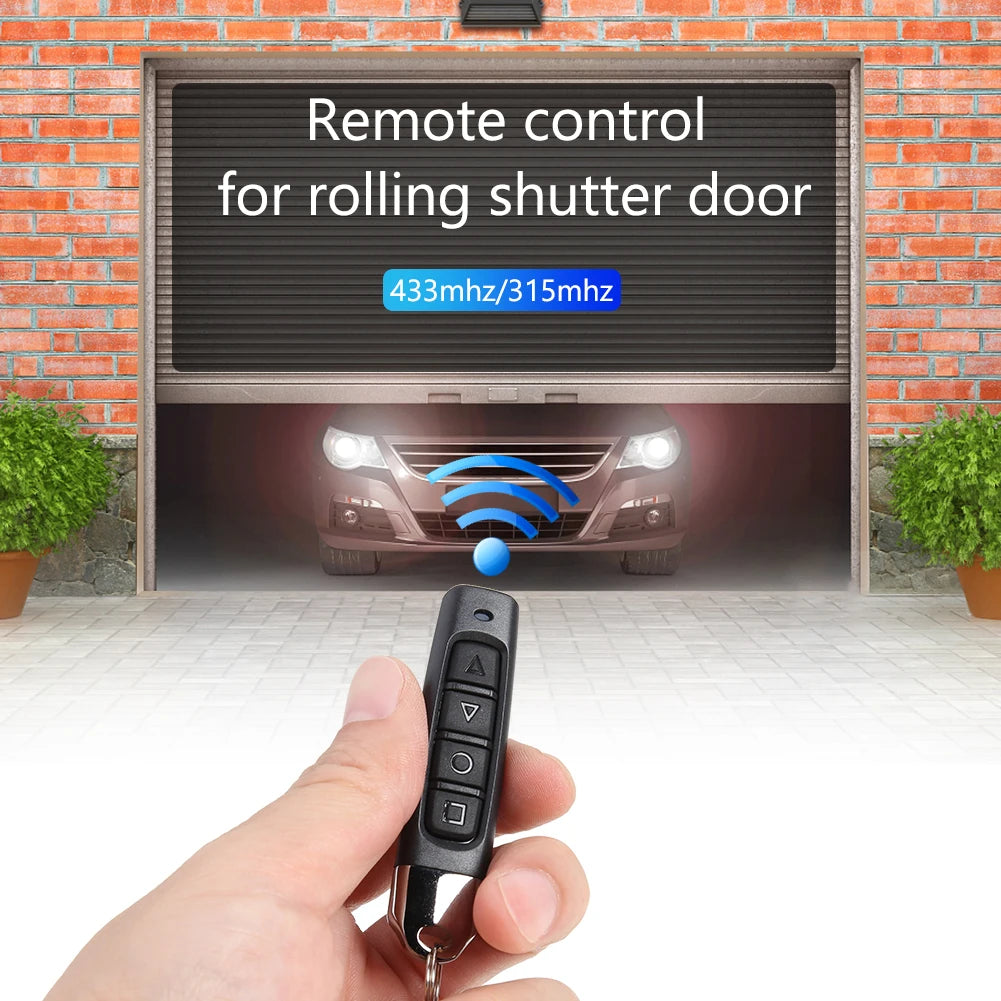 1/5PCS 433MHz Auto Copy Remote Control Electric Garage Door Opener Remote Controller Duplicator Clone Cloning Code Transmitter Peaceful Pleasures Health and Wellness