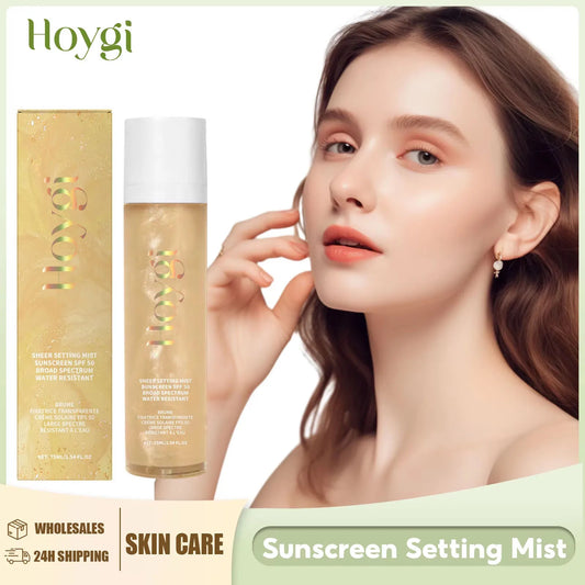 Spf 50+ Setting Sprays for Makeup Waterproof Lasting Oil Control Natural Refreshing Anti UV Sunscreen Finishing Mist Cosmetics Peaceful Pleasures Health and Wellness