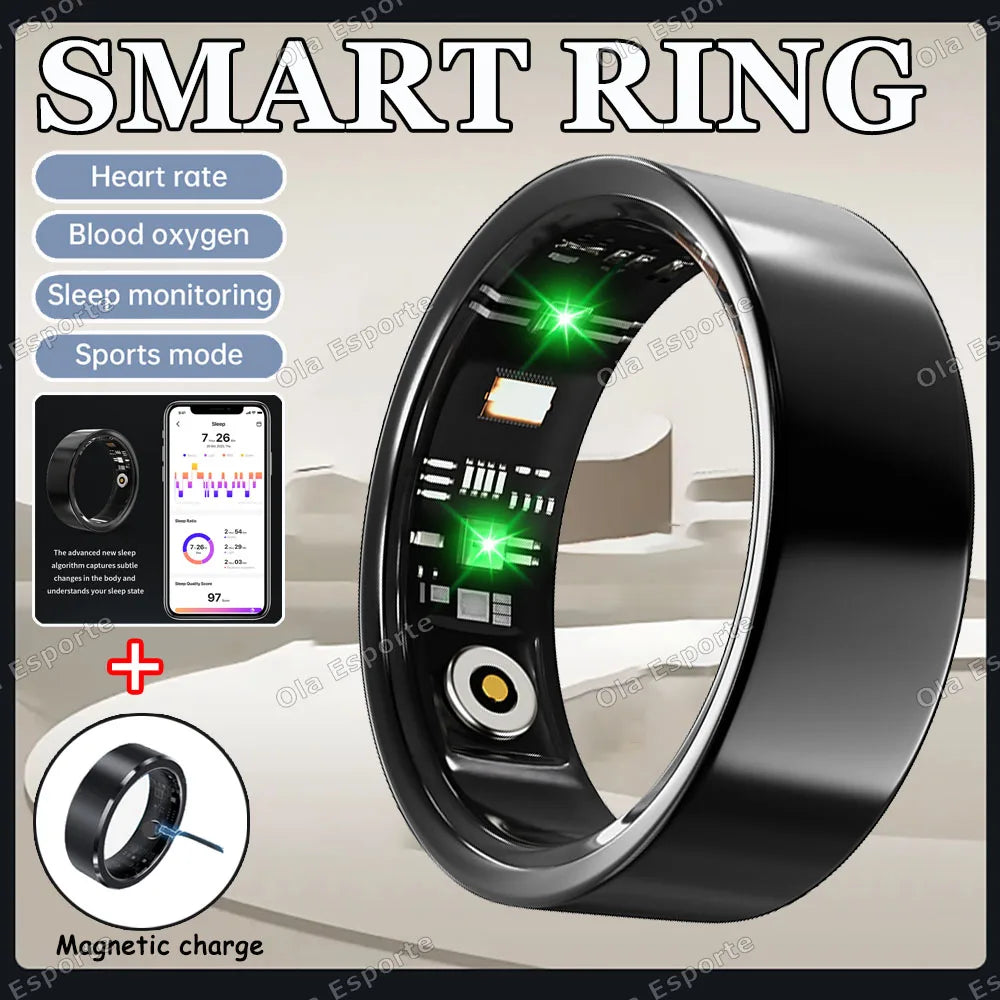 Smart Ring Heart Rate Sleep & Blood Oxygen Tracker | 5ATM
