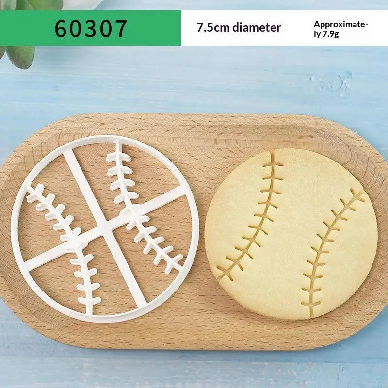 Sports Cookie Cutter Set – Football, Rugby & Basketball Shapes