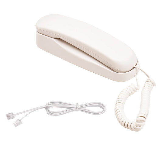 Mini Corded Landline Phone | Wall Mountable, Mute & Redial Corded Landline Phone Peaceful Pleasures Health and Wellness