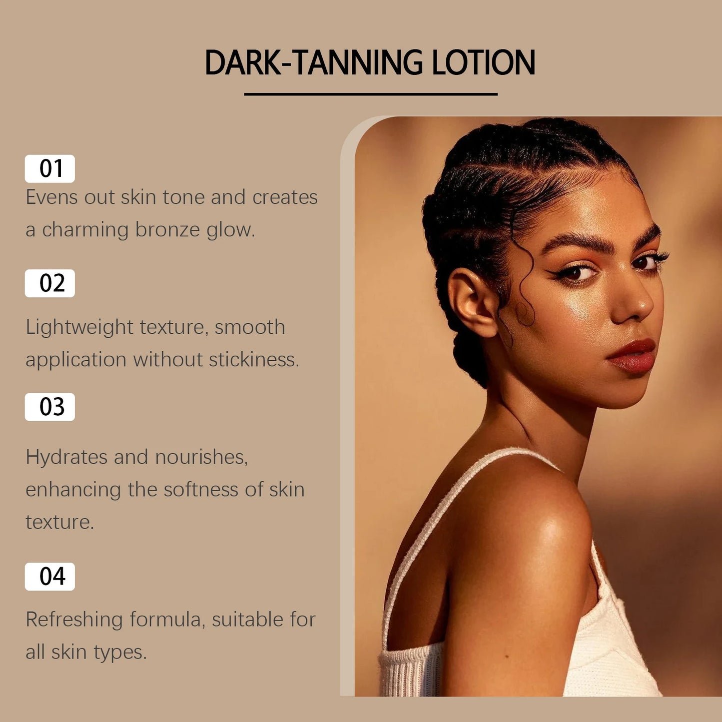 Coconut Oil Dark Tanning Lotion – Bronze Glow Accelerator Peaceful Pleasures Health and Wellness