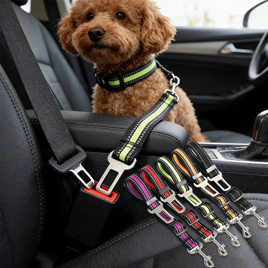 Adjustable Pet Car Seat Belt for Dogs & Cats – Safe Travel Pet Travel Restraint Peaceful Pleasures Health and Wellness