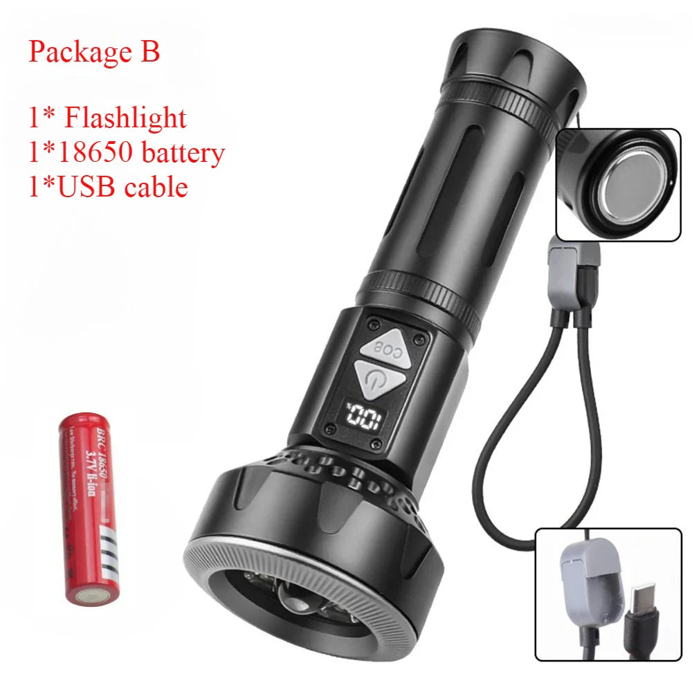 POCKETMAN 3800 Lumen Tactical Flashlight | USB-C, 8 Modes, Waterproof