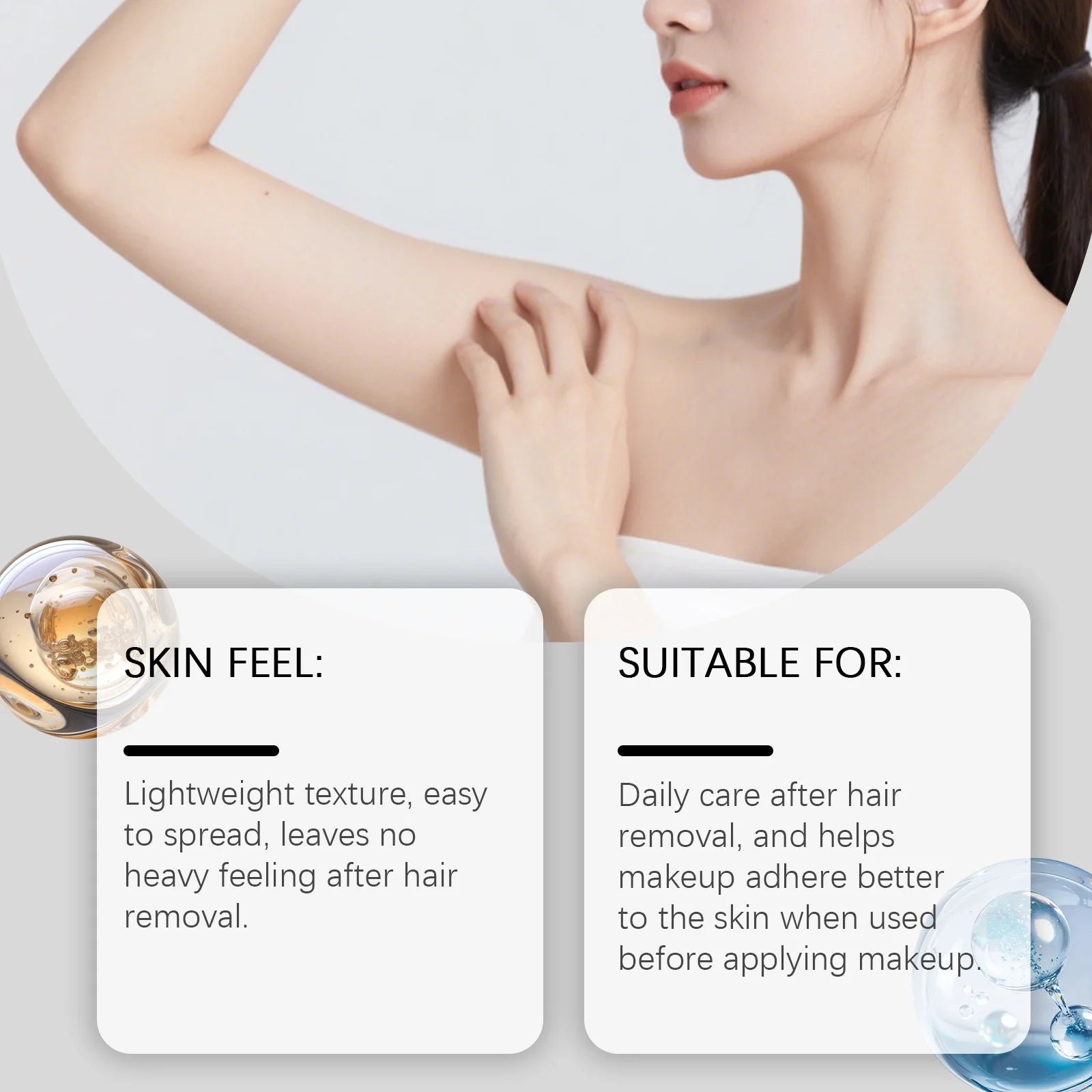 Oceaura Hair Removal Oil Moisturizing Gentle Hair Removal Soothing Redness Smoothing Hair Softening Repair Cyperus Rotundus Oil Peaceful Pleasures Health and Wellness