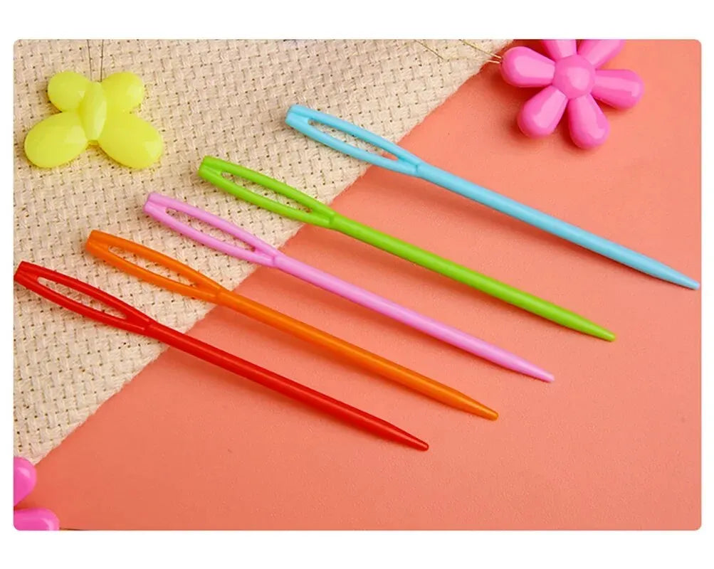30-Piece Plastic Crochet Hooks & Knitting Needles Set | DIY Yarn