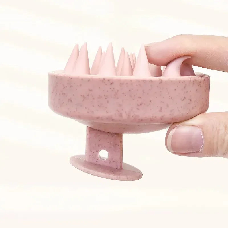 Silicone Scalp Massage Shampoo Brush – Hair & Body Scrubber