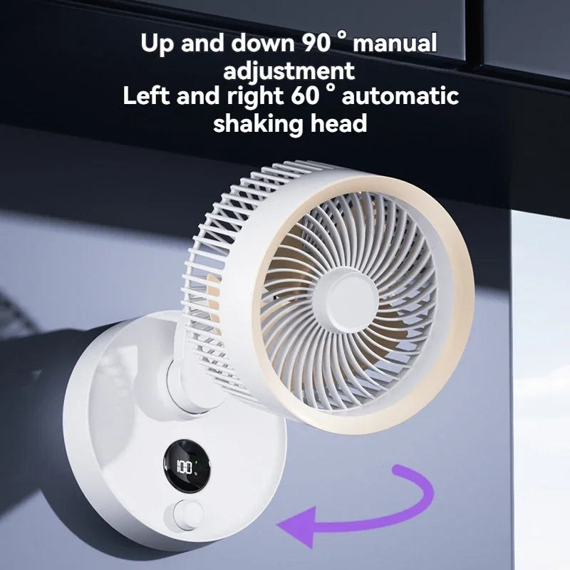 URGGU Smart Oscillating USB Fan – 100-Speed Stepless Control