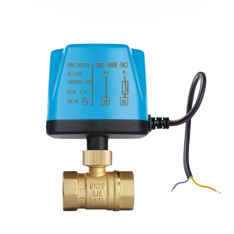 Brass Electric Ball Valve DC12V/24V | 1/2" to 2" Water Control