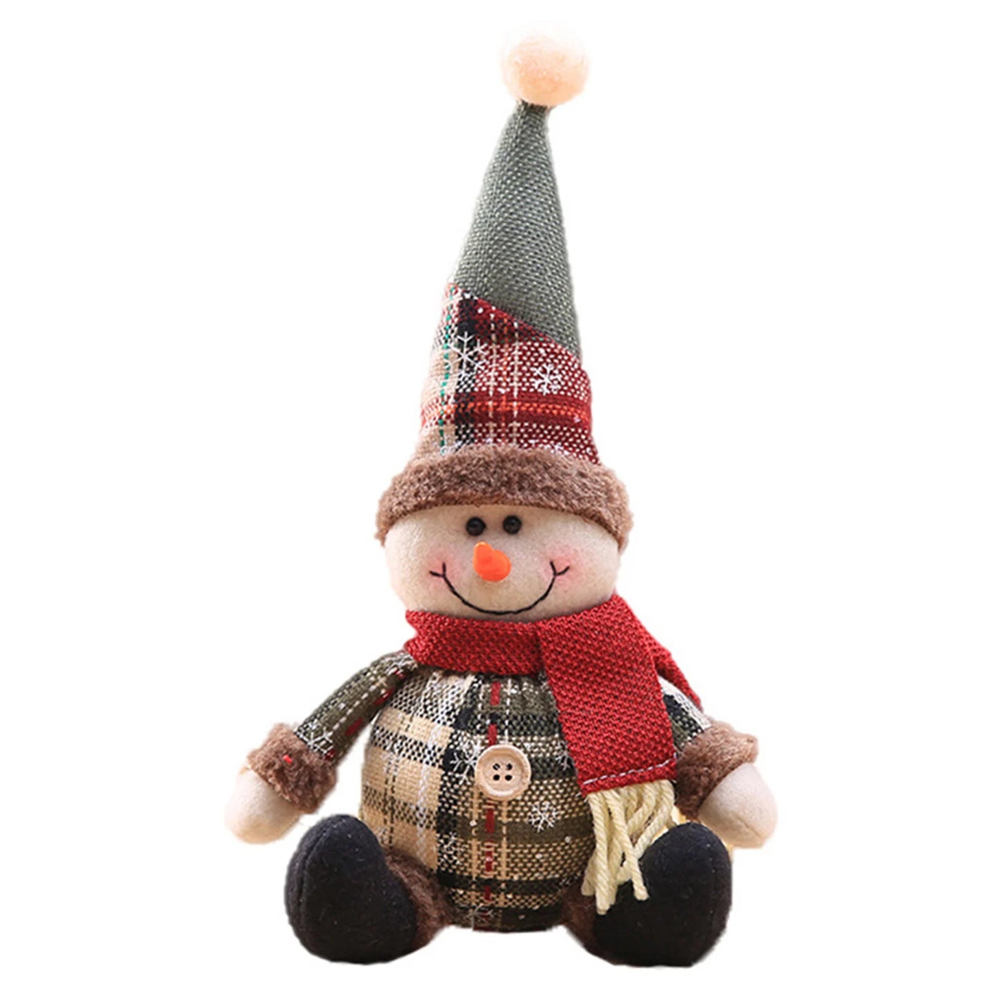 Christmas Tree Hanging Dolls Christmas Snowman Element Decor for Family Friend Christmas Gift Peaceful Pleasures Health and Wellness B