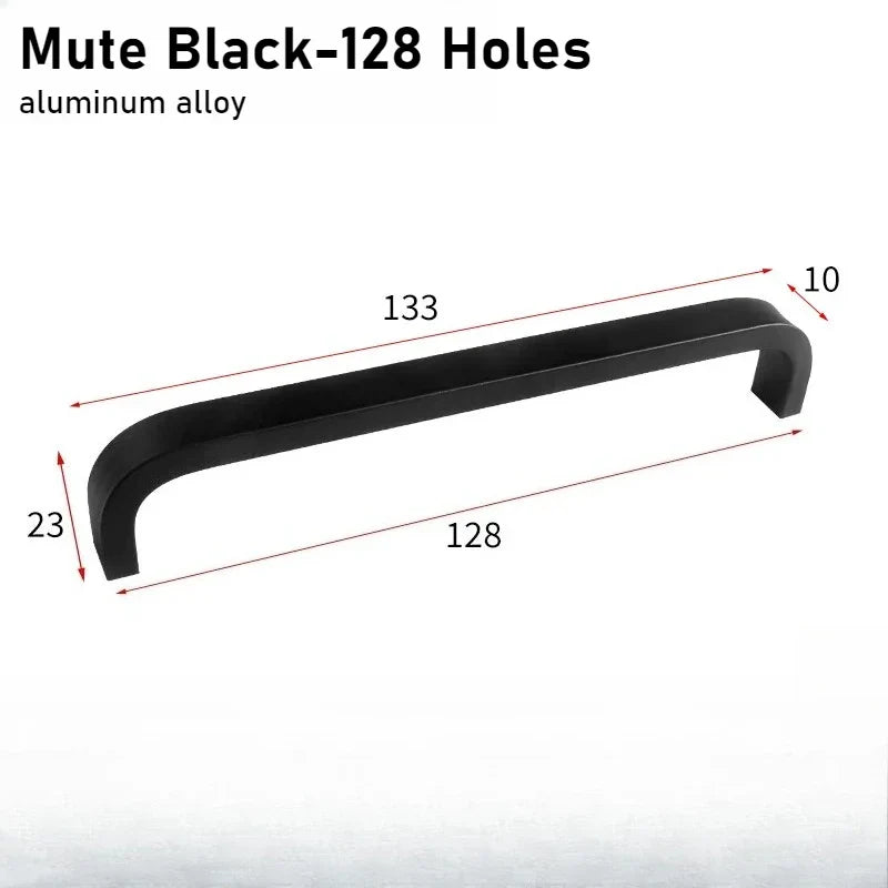Black & Gold Aluminum Cabinet Handles | Drawer & Door Pulls