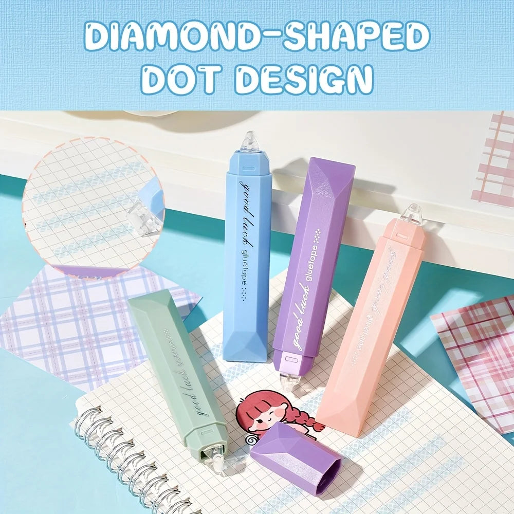 Gradient Double-sided Dot Adhesive Seamless Tape Pen Photo Albums DIY
