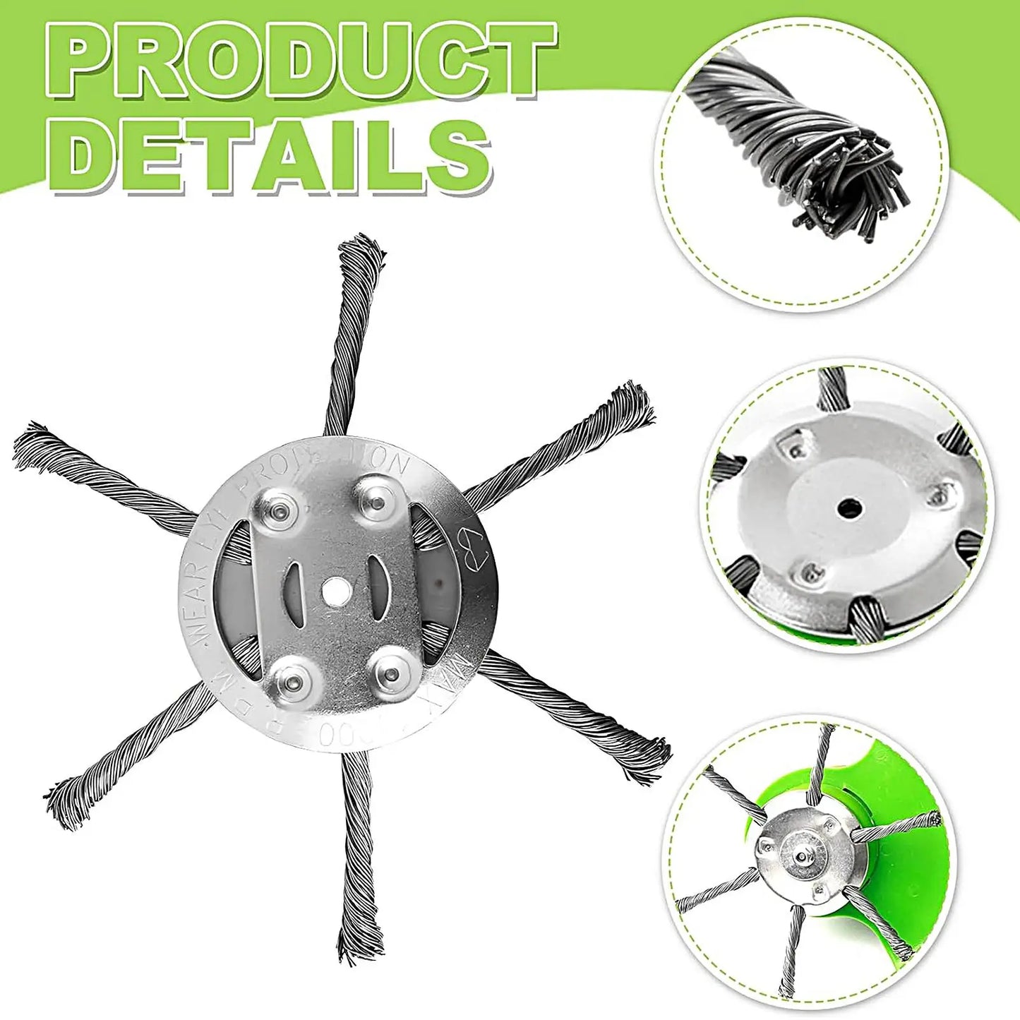 Universal Metal String Trimmer Head – Stainless Steel Replacement