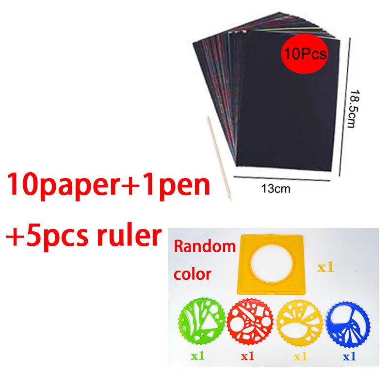 Classic Gear Wheel Spiral Circle Template Drawing Toys Children