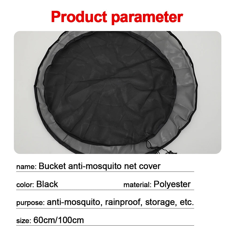 Mesh Cover Netting for Rain Barrels Water Collection Bucket Raindrop Harvesting Tools Anti-Mosquito Water Protection Home Garden Peaceful Pleasures Health and Wellness