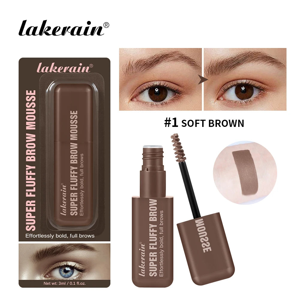 Brow Mousse Super Fluffy High Color Rendering Fill In The Sparse And Vacant Parts of The Eyebrows Smooth Super Fluff Thick Brow Peaceful Pleasures Health and Wellness color1