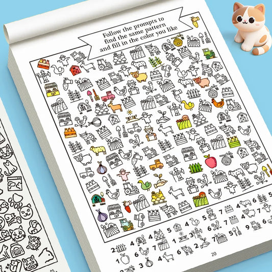 Interactive Hidden Object Books Finding Patterns Coloring Puzzles Peaceful Pleasures Health and Wellness 1Pc